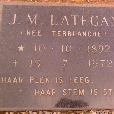 LATEGAN J.M. 1892-1972