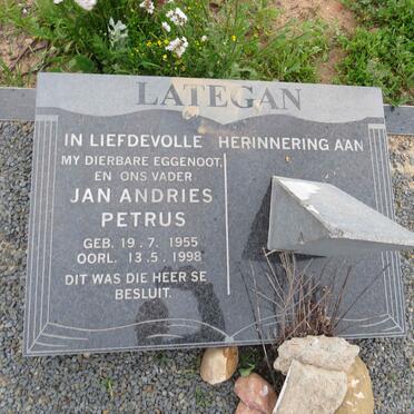 LATEGAN Jan Andries Petrus 1955-1998