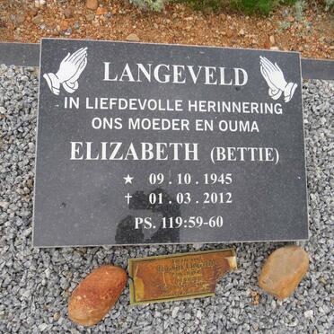 LANGEVELD Elizabeth 1945-2012