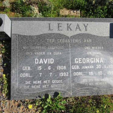 LEKAY David 1908-1992 & Georgina S. JUMAAR 1909-1993
