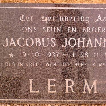 LERM Jacobus Johannes 1937-1982