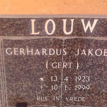 LOUW Gerhardus Jakobus 1923-1999