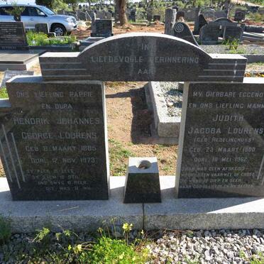 LOURENS Hendrik Johannes George 1885-1973 & Judith Jacoba REDELINGHUYS 1900-1962