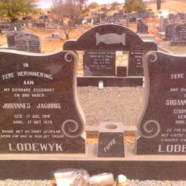 LODEWYK Johannes Jacobus 1918-1970 &amp; Susanna Maria STANDER 1923-1996