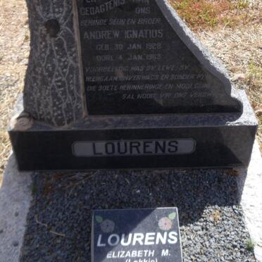 LOURENS Andrew Ignatius 1928-1963