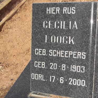 LOOCK Cecilia nee SCHEEPERS 1903-2000