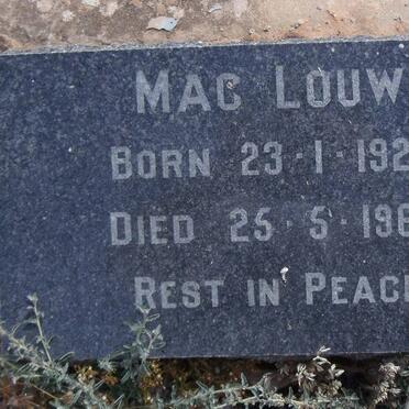 LOUW Mac 1923-1960