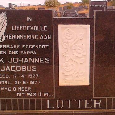 LOTTER Izak Johannes Jacobus 1927-1977