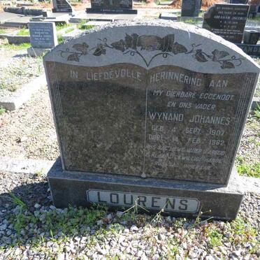LOURENS Wynand Johannes 1907-1962