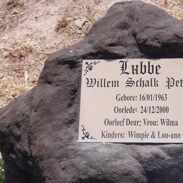 LUBBE Willem Schalk Petrus 1963-2000