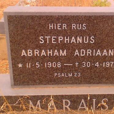 MARAIS Stephanus Abraham Adriaan 1908-1976