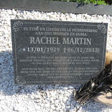 MARTIN Rachel 1929-2013