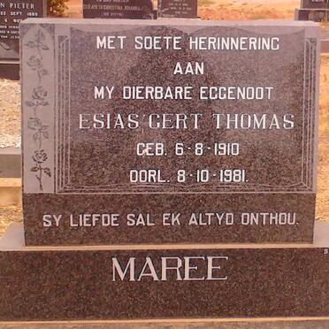 MAREE Esias Gert Thomas 1910-1981