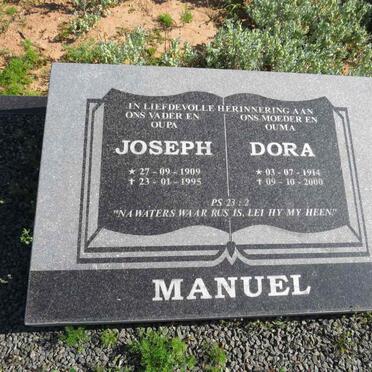 MANUEL Joseph 1909-1995 & Dora 1914-2000