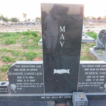 MAY Derrick Corn 1960-1986 :: MAY Desmond Cornelius 1964-1989
