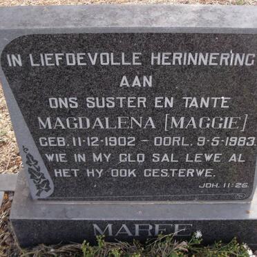 MAREE Magdalena 1902-1983
