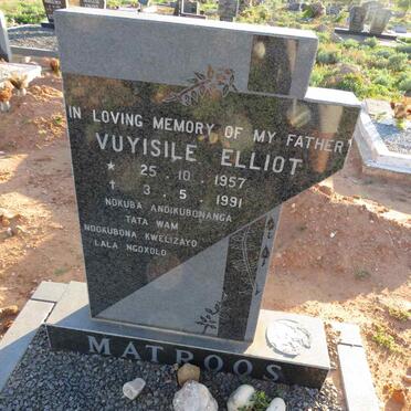 MATROOS Vuyisile Elliot 1957-1991