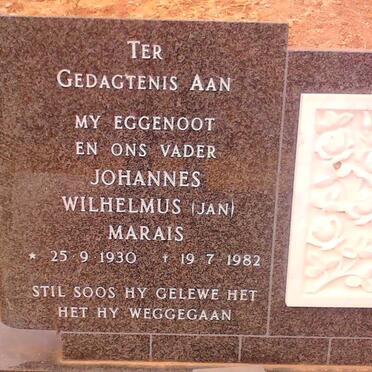 MARAIS Johannes Wilhelmus 1930-1982