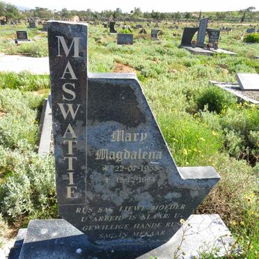 MASWATTIE Mary Magdalena 1955-1994