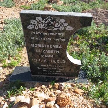 MANN Nomathemba Elizabeth 1967-2011