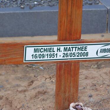 MATTHEE Michiel H. 1951-2008