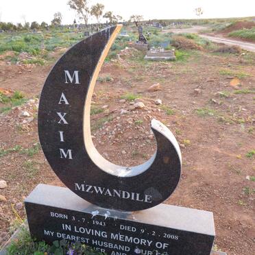 MAXIM Mzwandile 1943-2008