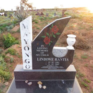 MAYONGO Lindiwe Rantia 1981-2005