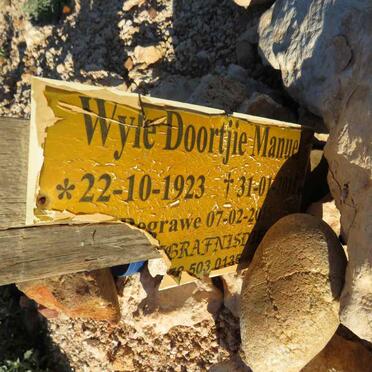 MANUEL Doortjie 1923-2015