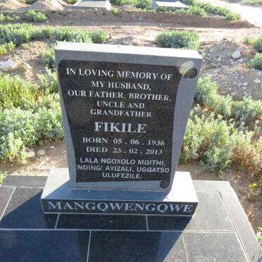 MANGQWENGQWE Fikile 1936-2013