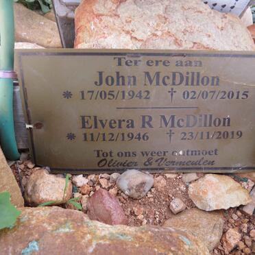 MCDILLON John 1942-2015 & Elvera R. 1946-2019