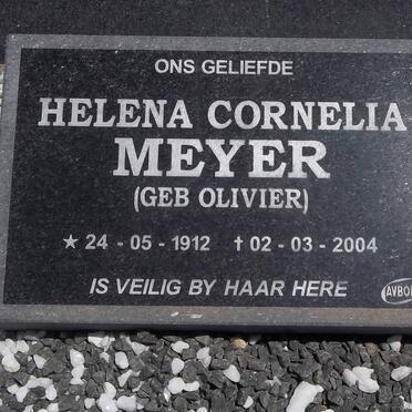 MEYER Helena Cornelia nee OLIVIER 1912-2004