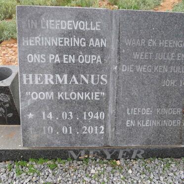 MEYER Hermanus 1940-2012