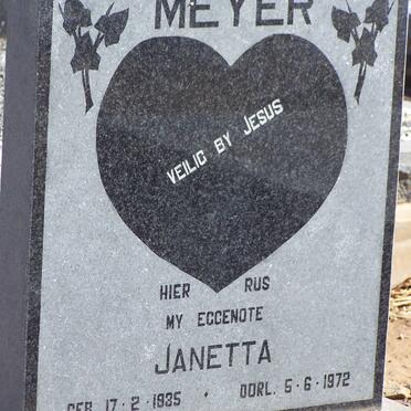 MEYER Janetta 1935-1972