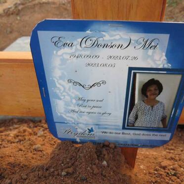 MEI Eva nee DONSON 1948-2023