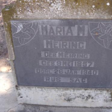 MEIRING Maria M. nee MEIRING 1857-1940