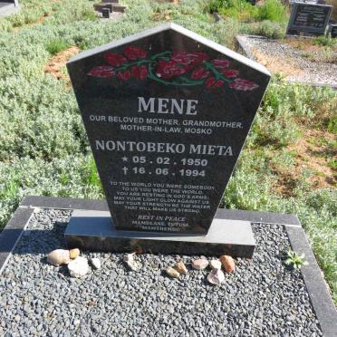 MENE Nontobeko Mieta 1950-1994