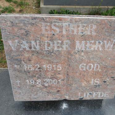 MERWE Esther, van der 1915-2001