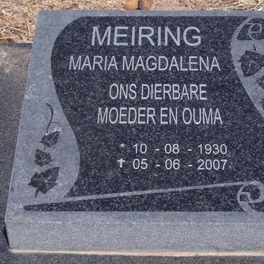MEIRING Maria Magdalena 1930-2007