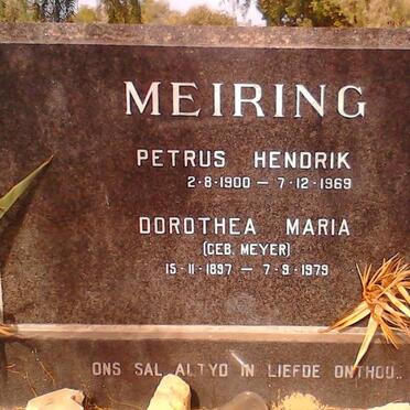 MEIRING Petrus Hendrik 1900-1969 &amp; Dorothea Maria MEYER 1897-1979