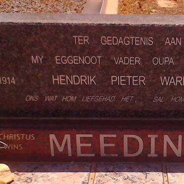MEEDING Hendrik Pieter Warnich 1914-2000