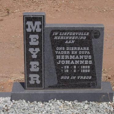 MEYER Hermanus Johannes 1933-1998
