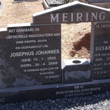 MEIRING Josephus Johannes 1922-2009 &amp; Susara Johanna BOUWER 1929-1987