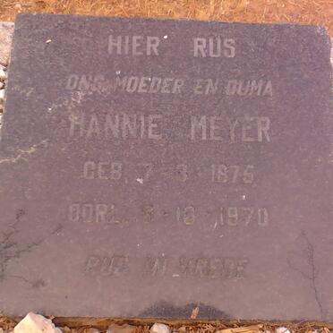 MEYER Hannie 1875-1970