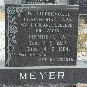 MEYER Hendrik W. 1907-1964