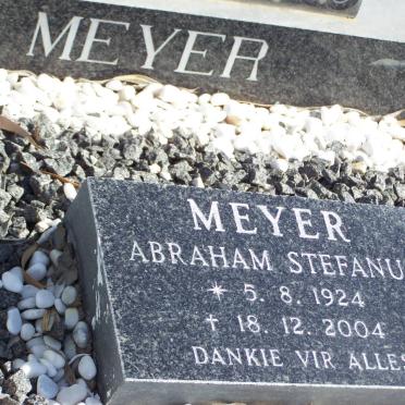 MEYER Abraham Stefanus 1924-2004 &amp; Jacoba Johanna ZEELIE 1932-1980
