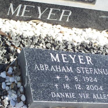 MEYER Abraham Stefanus 1924-2004 &amp; Jacoba Johanna ZEELIE 1932-1980