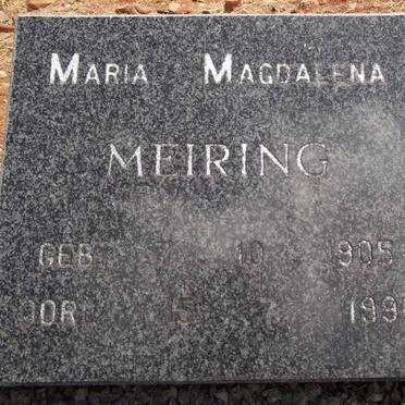 MEIRING Maria Magdalena 1905-1990