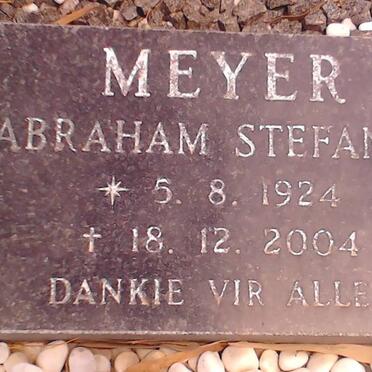 MEYER Abraham Stefanus 1924-2004