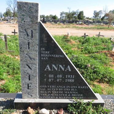 MINNIE Anna 1931-1988