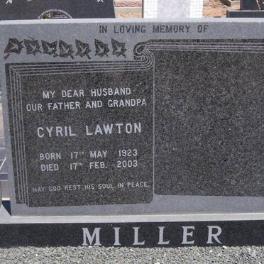 MILLER Cyril Lawton 1923-2003